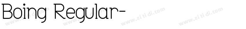 Boing Regular字体转换